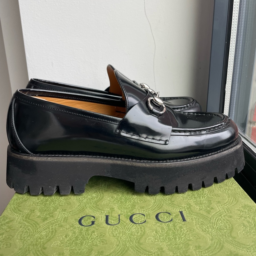 Gucci Sylke Leather Bit Loafers